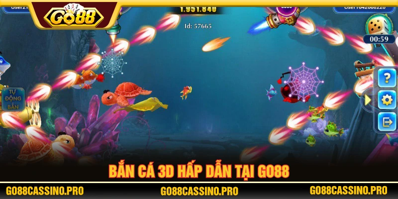 Bắn cá 3D sống động với nhiều sự lựa chọn