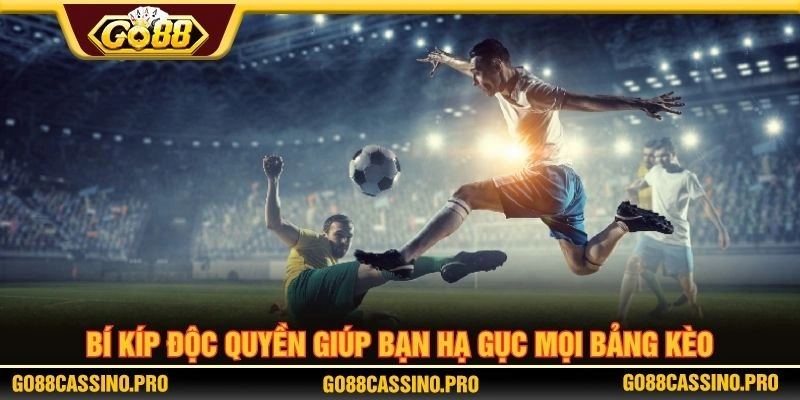 Bí kíp độc quyền giúp bạn hạ gục mọi bảng kèo