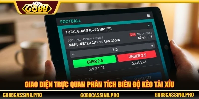 Giao diện trực quan phân tích biên độ kèo tài xỉu