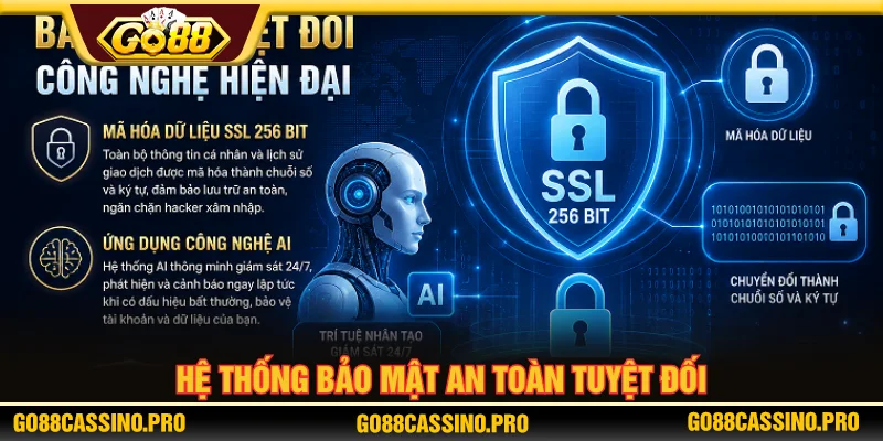 Sân chơi xây dựng hệ thống bảo mật an toàn cho thành viên GO88
