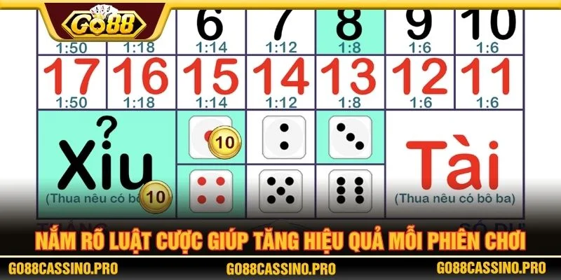 Nắm rõ luật cược giúp tăng hiệu quả mỗi phiên chơi